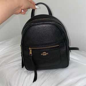 Black Coach Mini Backpack